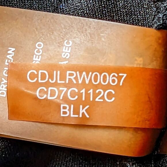 Calvin Klein Illusion Sleeveless Black A-Line Mini Dress Sheer Trim Size 4 - Picture 11 of 11